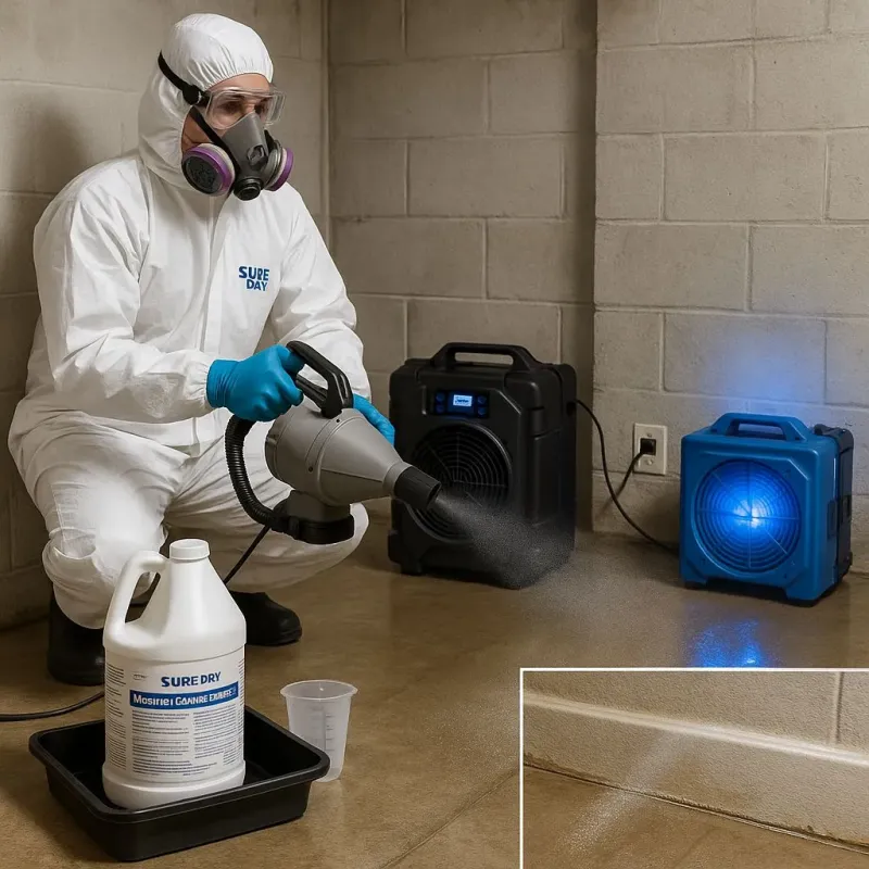 Sanitization and Odor Removal process in Hamilton Worcester, MA